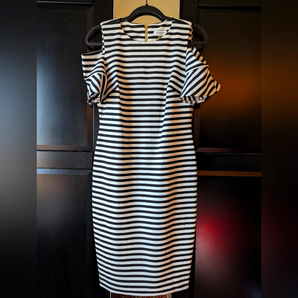 Calvin Klein Striped Dress sz8